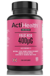 ActiHealth - ActiHealth Folic Acid, 400mcg - 90 tabs - Nutri.se
